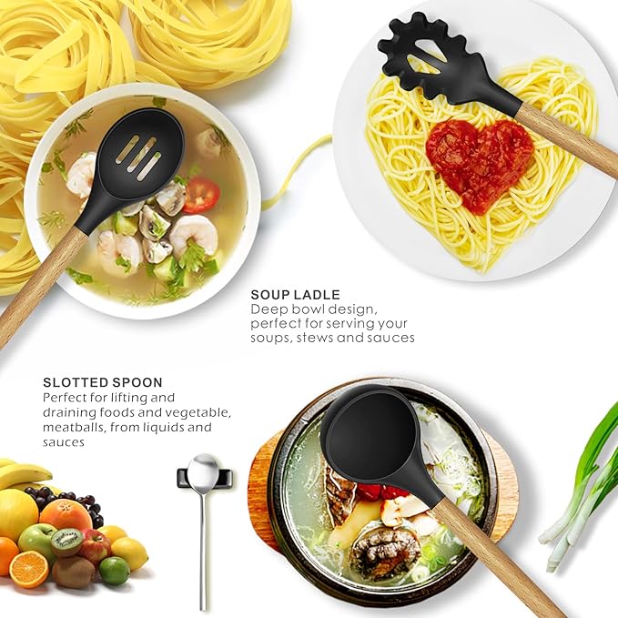 oannao Silicone Cooking Utensils Set - Image 2