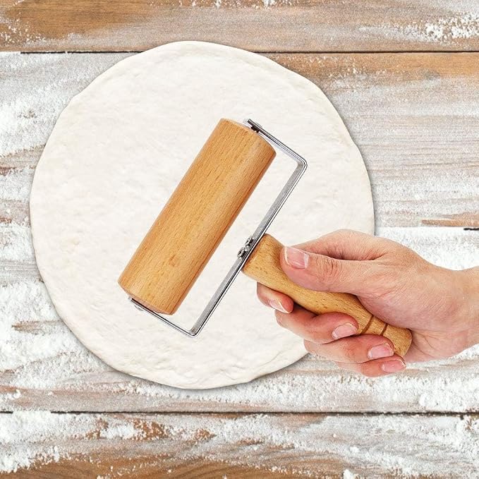 Pizza Rolling Pin, Small Rolling Pin, Non-Stick Wooden Dough Roller - Image 7