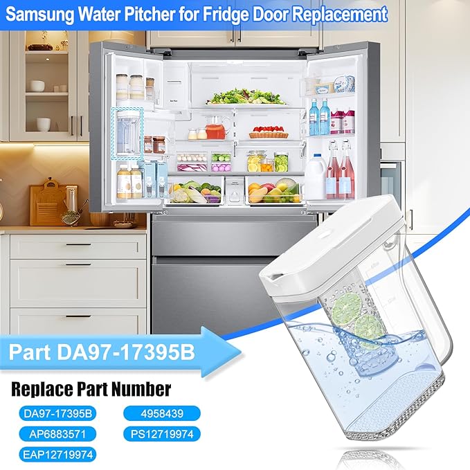 Upgraded DA97-17395B Refrigerator Water Pitcher Compatible - Image 3