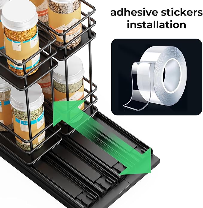 Mystozer Pull Out Spice Rack Organizer - Image 5