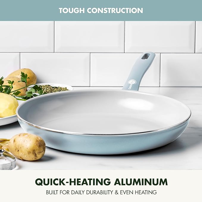 GreenPan Dover 12” Frying Pan Skillet, Non-Toxic PFAS-Free Ceramic Nonstick - Image 4