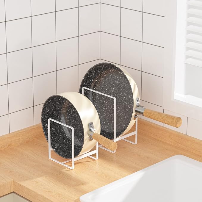 2 Large 1 Small Plate Organizers Holders Upright Cabinet Dish Drying Racks - Image 8