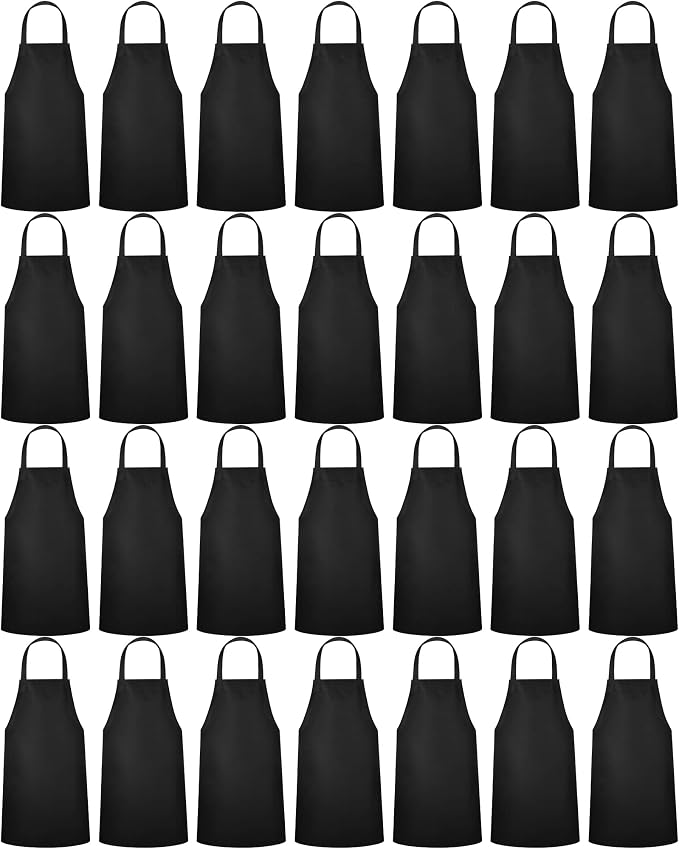 Foaincore 36 Pack Bib Aprons Bulk Plain Aprons by Foaincore