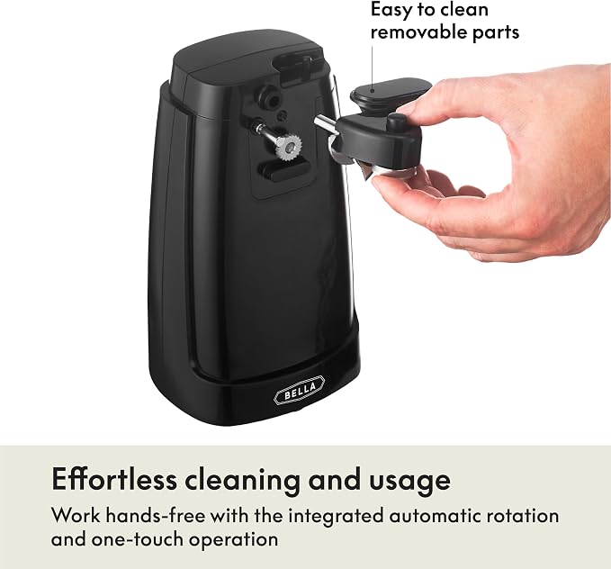 bella Electric Can Opener and Knife Sharpener, Removable Cutting Lever - Image 2