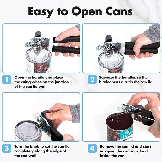 Can Opener Manual, COKORA Can Openers Hand Held - Image 3