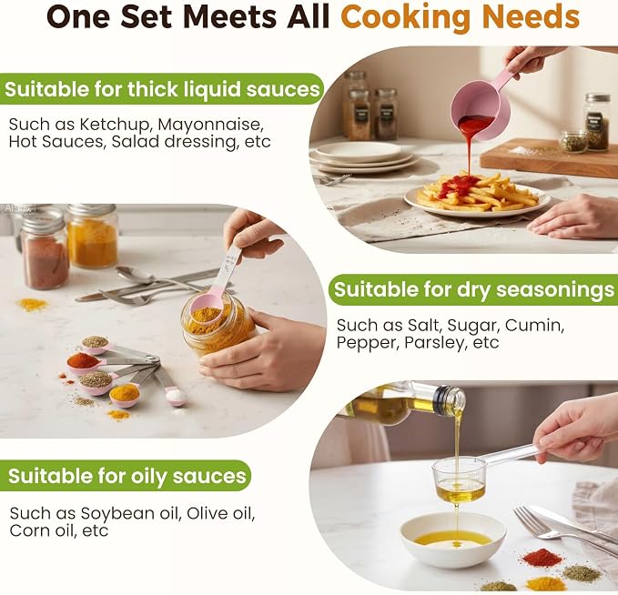 16PCS Measuring Cups and Spoons Set, Measuring Spoon Set - Image 3