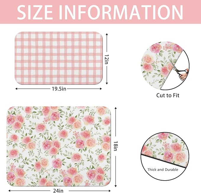 Dish Drying Mat for Kitchen Counter 2 Pack - Image 5