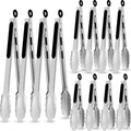 Chengu 12 Pack Stainless Steel Kitchen Tongs 7/9/12 Inches Food Serving Tongs by CHENGU