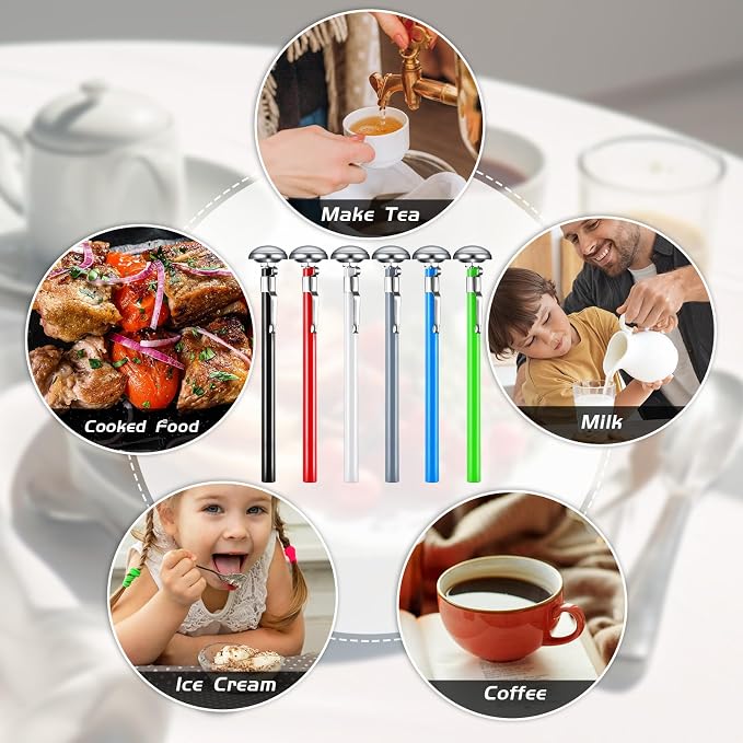 Xuhal 6 Pcs Stainless Steel Kitchen Thermometer - Image 6