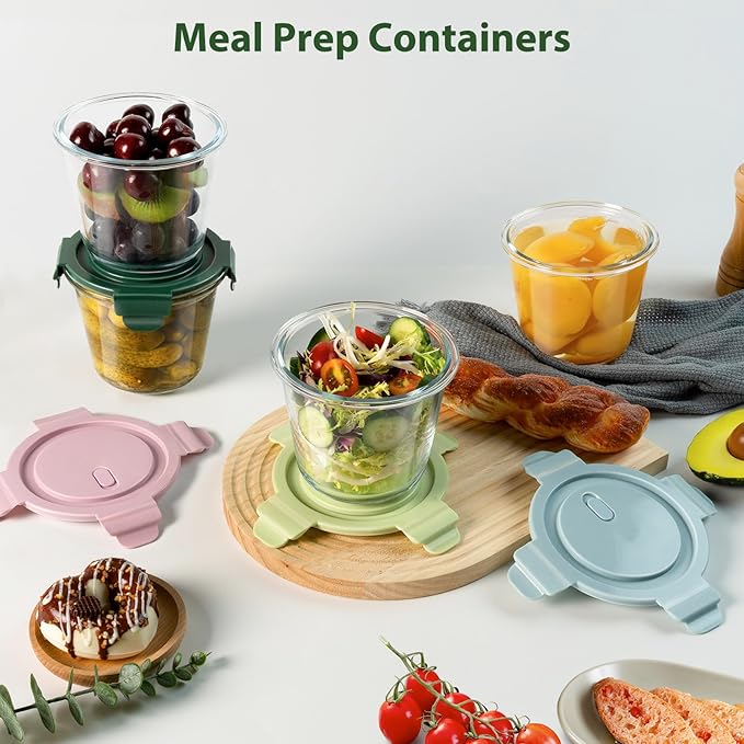 Freshmage 23oz Glass Meal Prep Containers - Image 6