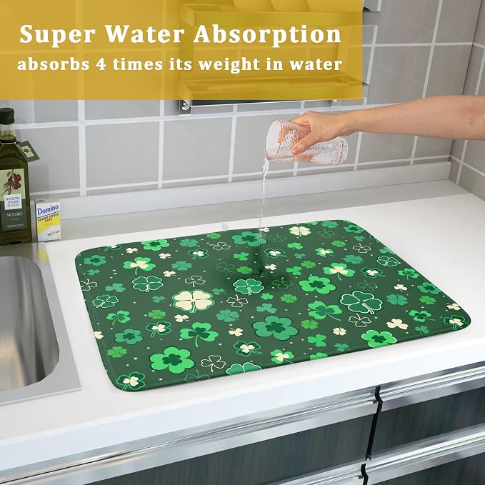Happy St. Patrick's Day Dish Drying Mat - Image 7