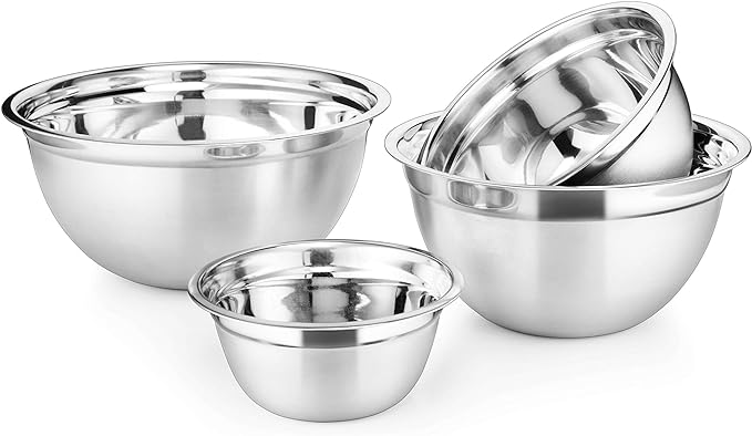 AVADOR Premium Stainless Steel Mixing Bowls, Space Saving, Prepping 0.74qt by AVADOR