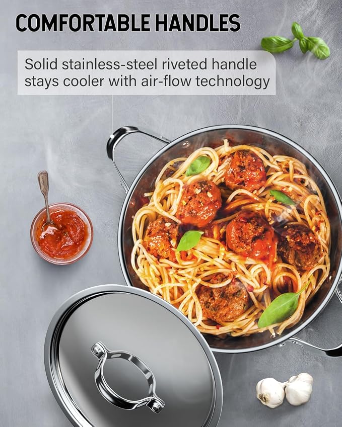 Cooks Standard 18/10 Stainless Steel Stockpot 6-Quart, Classic Deep Cooking Pot - Image 6