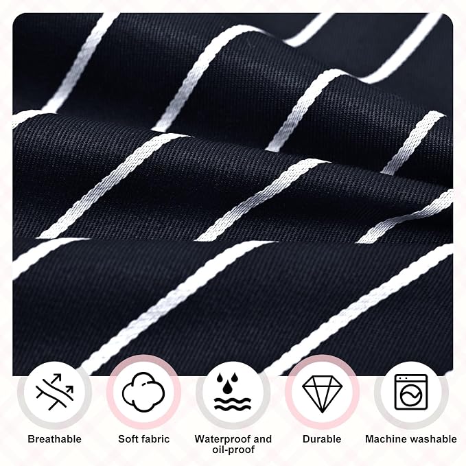 2Pack Adjustable Kitchen Apron for Women Men - Image 4