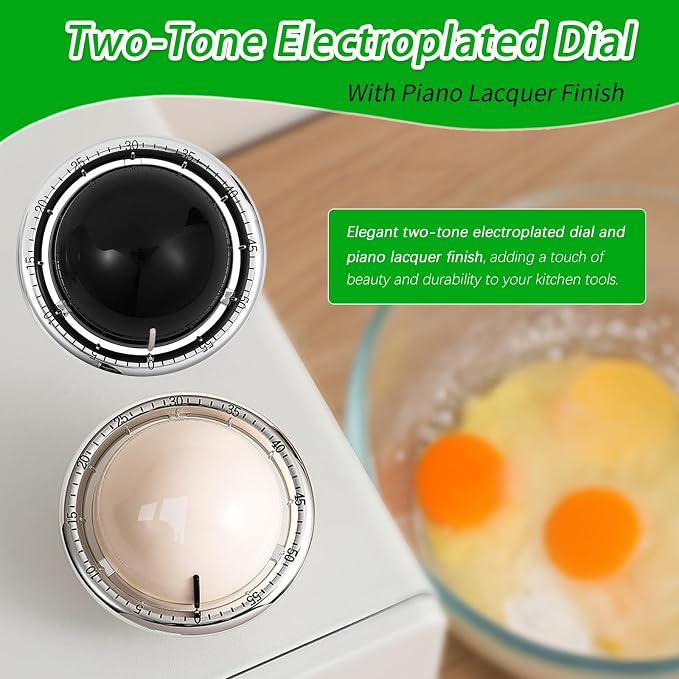Mechanical Kitchen Timer, Cute Wind Up 60-Minute Manual Countdown - Image 7