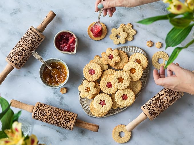 SPRING FLOWERS Embossing Rolling Pin - Image 9
