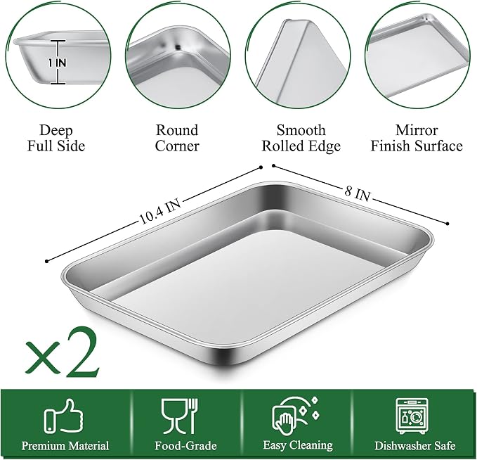 P&P CHEF 10.4 Inch Toaster Oven Pan - Image 2