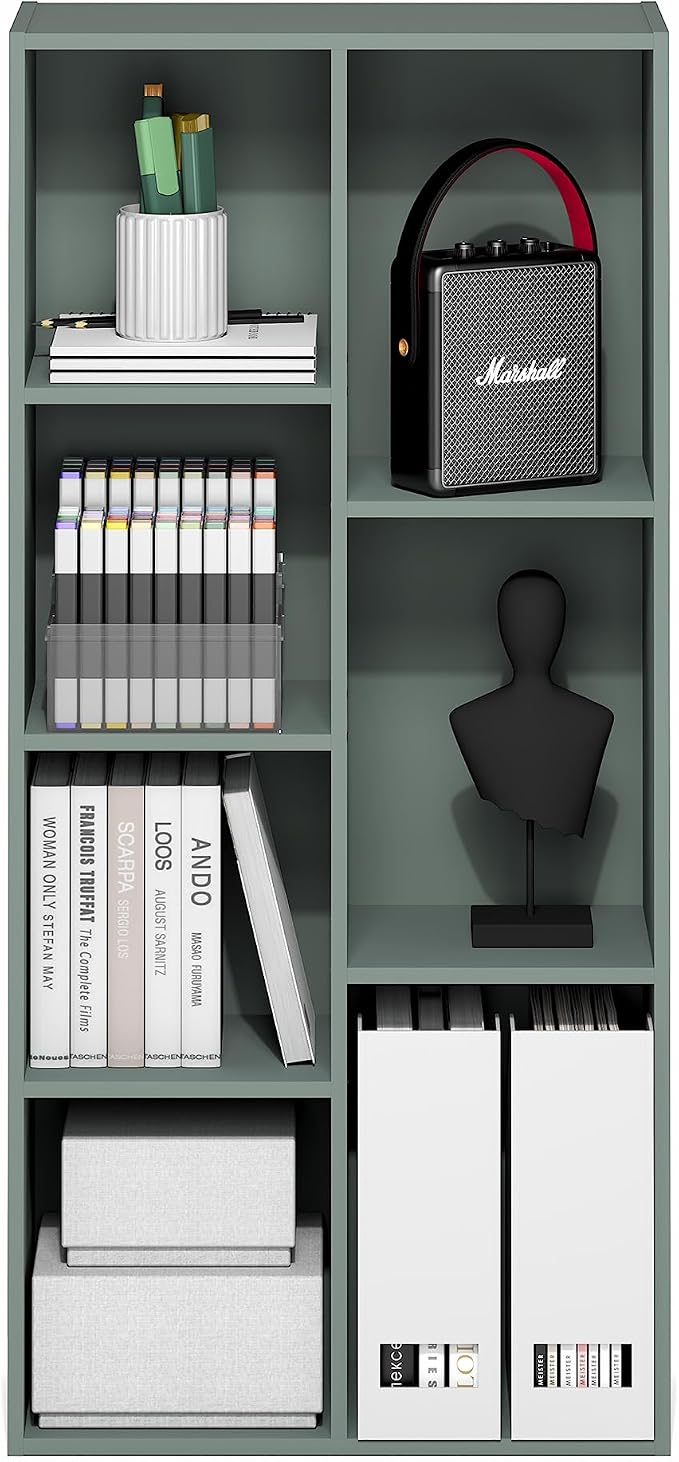 Furinno LUDER Book Shelf, 7-Cube Bookshelf, Bookcase - Image 5