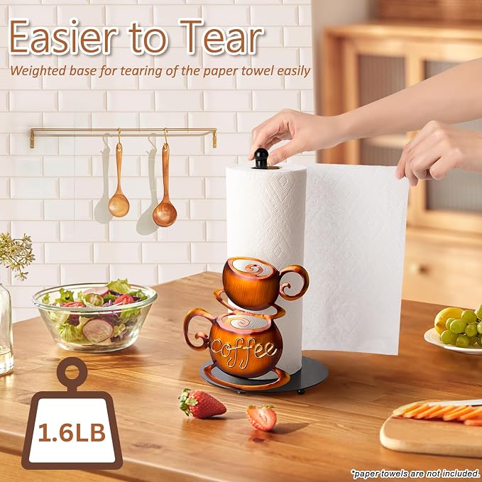 Standing Paper Towel Roll Holder Countertop - Image 4