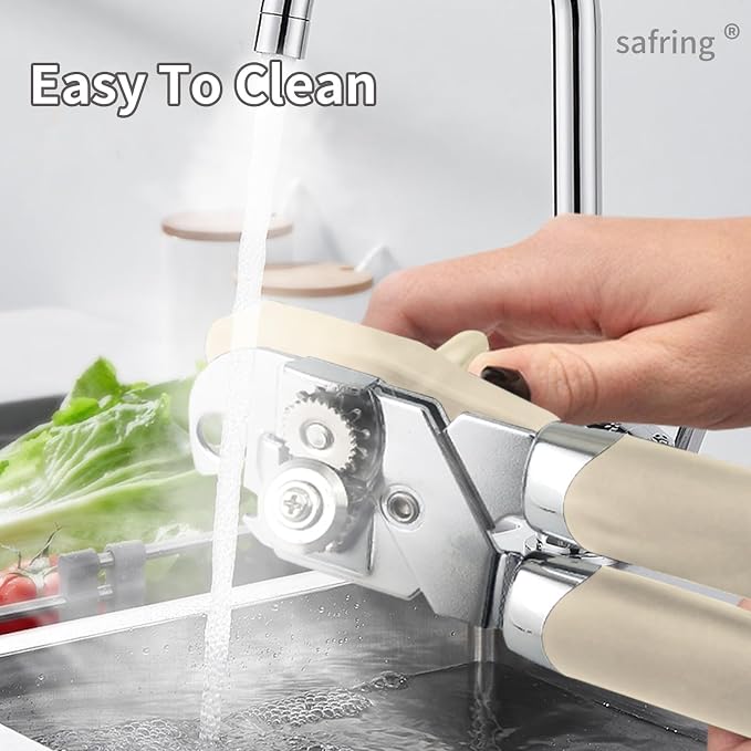 Safring Can Opener Manual, Handheld Strong Heavy Duty Stainless Steel Can Opener - Image 6