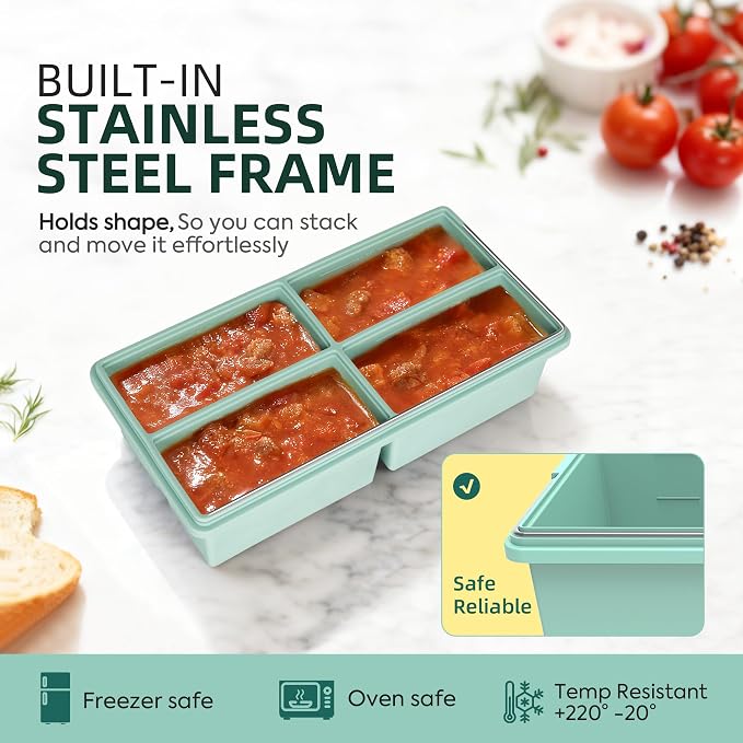 Silicone Freezer Trays with Lids - Image 5