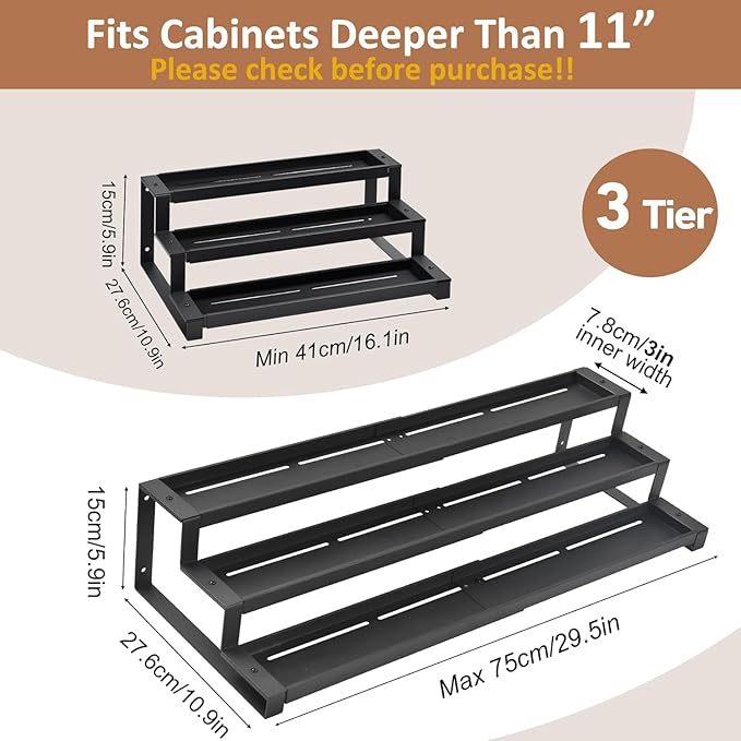 GOENDR Expandable Spice Rack Organizer - Image 2
