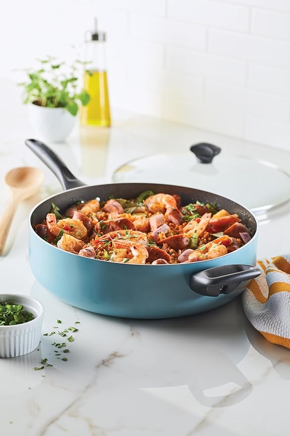 Farberware Dishwasher Safe Nonstick Jumbo Cooker/Saute Pan - Image 4
