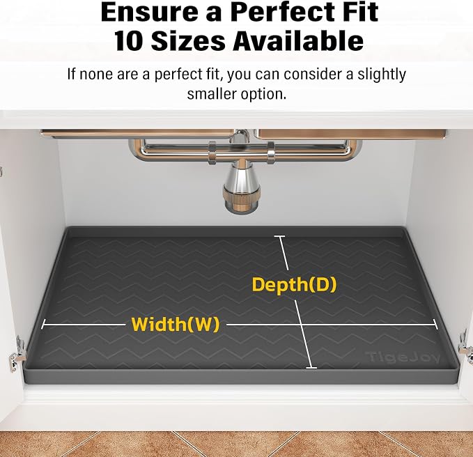 TigeJoy 22" x 19" Under Sink Mats - Image 6
