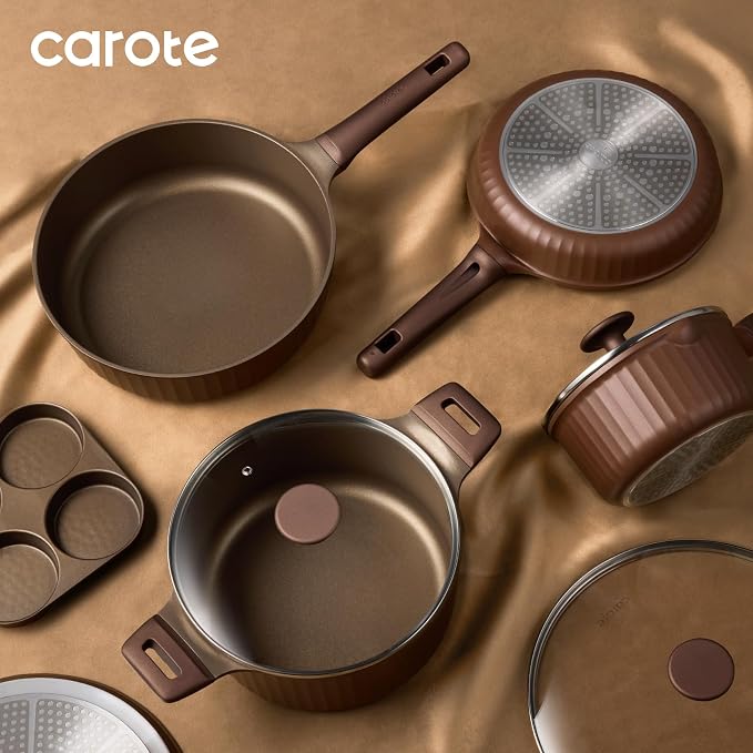 CAROTE Pots and Pans Set Non Stick, Cookware Sets Nonstick 21 pcs Kitchen Pot & - Image 7
