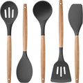Herogo 5-Piece Cooking Utensils Set, Silicone Kitchen Utensils Set by Herogo