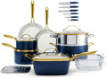 Gotham Steel 20pcs Pots and Pans Set Non Stick Ceramic Cookware Set by GothamSteel