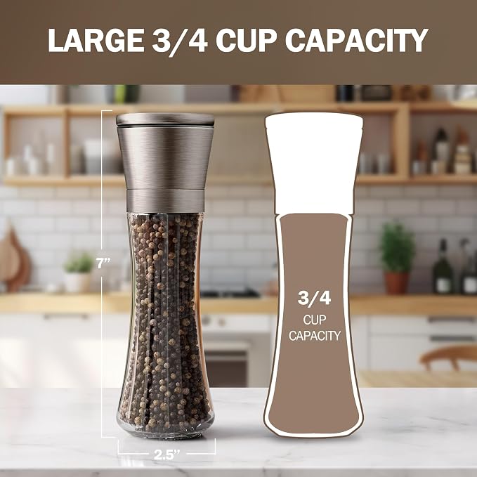 HOME EC Original Stainless Steel Salt or Pepper Grinder 1pk - Image 2