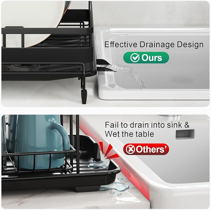 GSlife Large Expandable Dish Drying Rack - Image 7