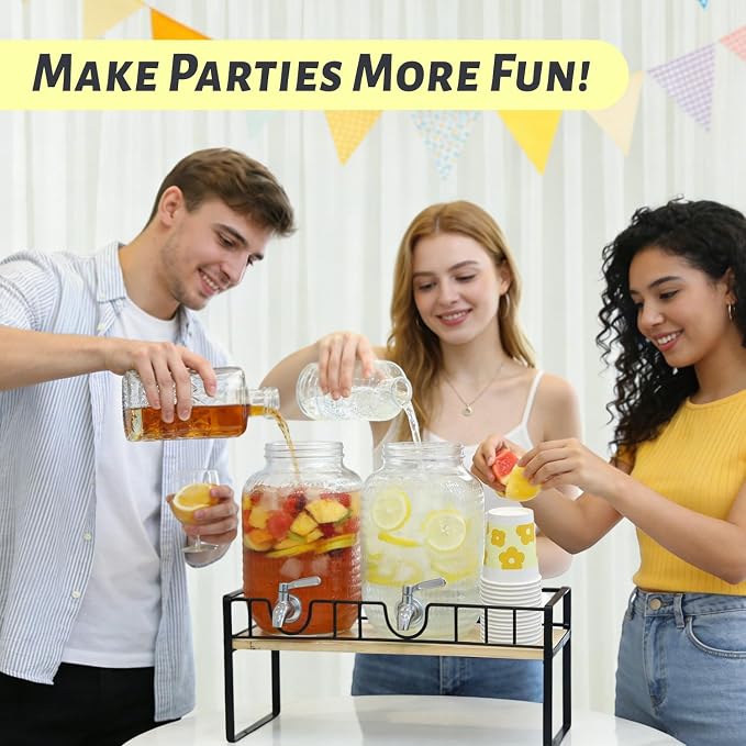 Hassky Extra Wider Glass Drink Dispensers - Image 9