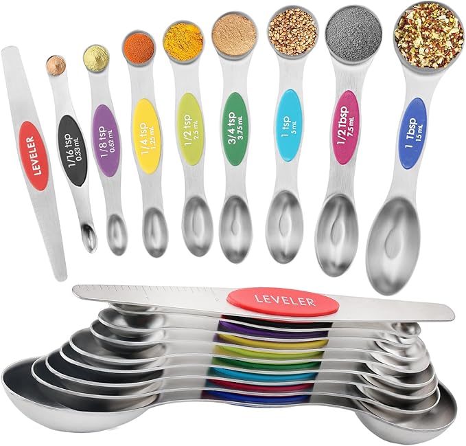 Magnetic Measuring Spoons Set of 9 by Unknown