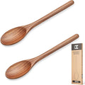2Pcs Wooden Cooking Spoons, Wood Serving Spoons by Morgles