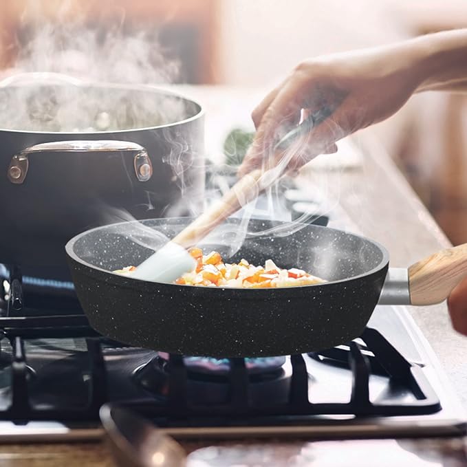 MAISON ARTS 17 Piece Pots and Pans Set Non Stick, Kitchen Cookware Sets - Image 4