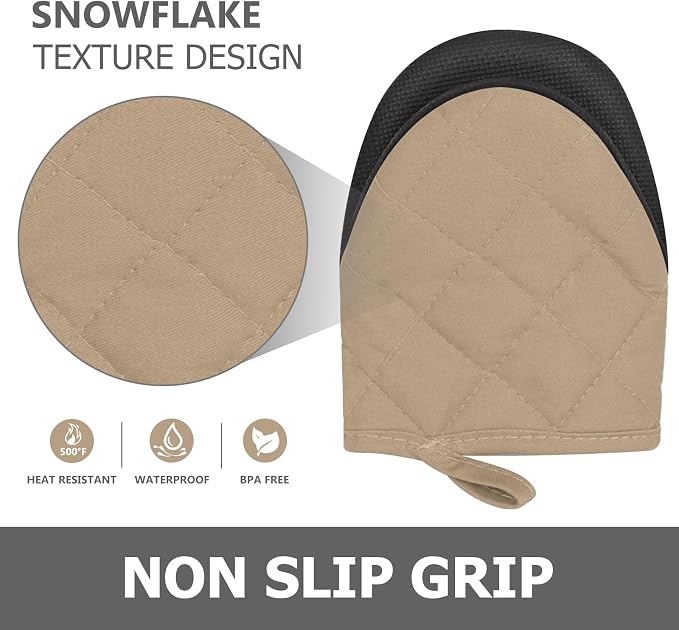 1 Pair Short Oven Mitts - Image 5