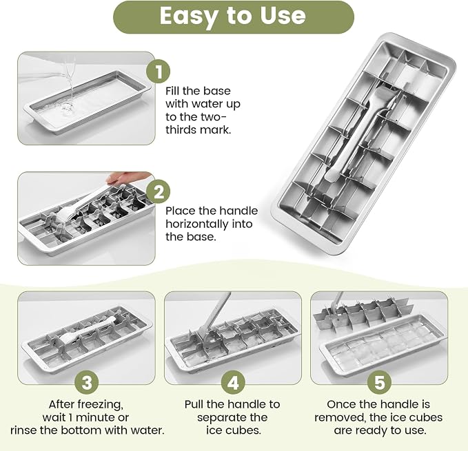 Stainless Steel Ice Cube Tray - Image 4