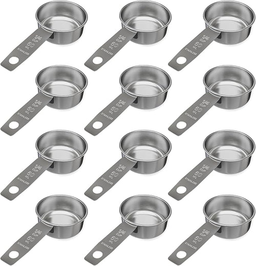 1/4 Cup Stainless Steel Measuring Cup | Sturdy Metal 60 ml | 60 cc | 2 oz | by Knupp+Co.
