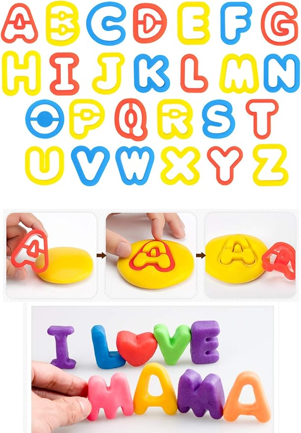 Kids Letter Molds Tools Set，Numeral Various Plastic Animal Molds - Image 2