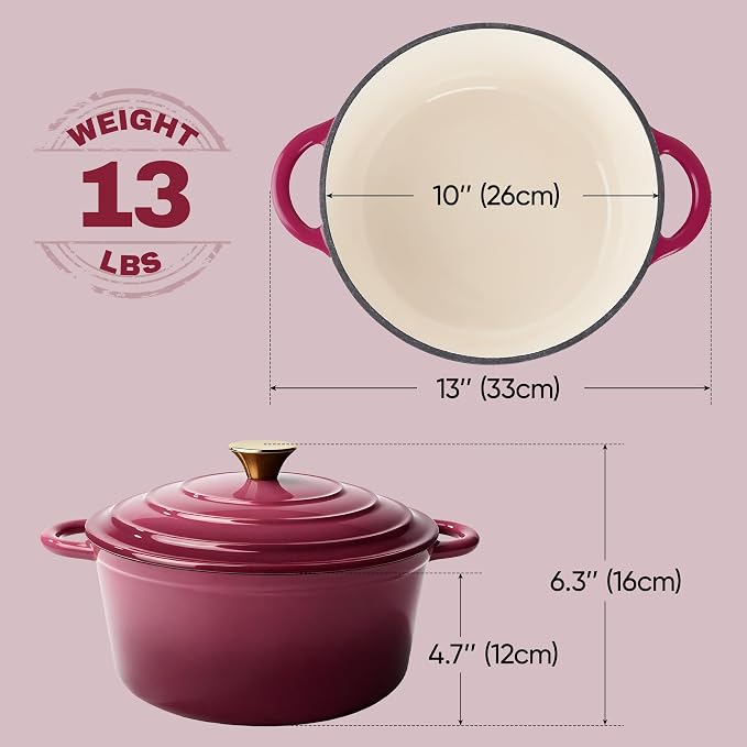 Vintage Style 6 Quart Dutch Oven Pot - Image 4