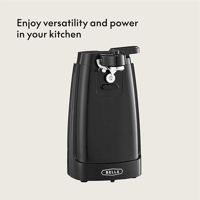 bella Electric Can Opener and Knife Sharpener, Removable Cutting Lever - Image 5