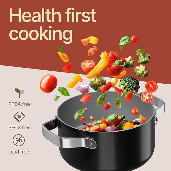Bakken 3 Quart Ceramic Coated Stock Pot - Image 6