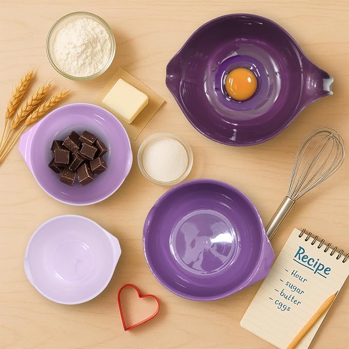 Glad Mixing Bowls with Pour Spout, Dishwasher Safe Kitchen Cooking and Baking - Image 2