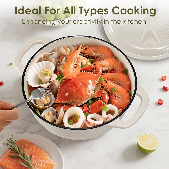 Enameled Cast Iron Dutch Oven Pot - Image 7