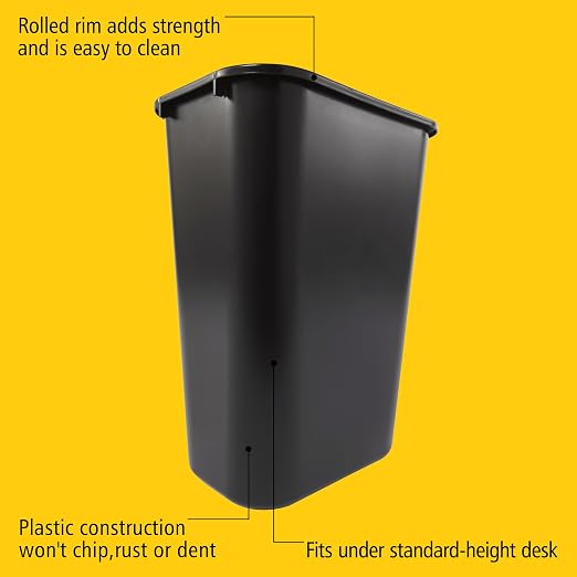 Rubbermaid Commercial Wastebasket Trash Container, 41QT/10.25 GAL, Stackable - Image 4