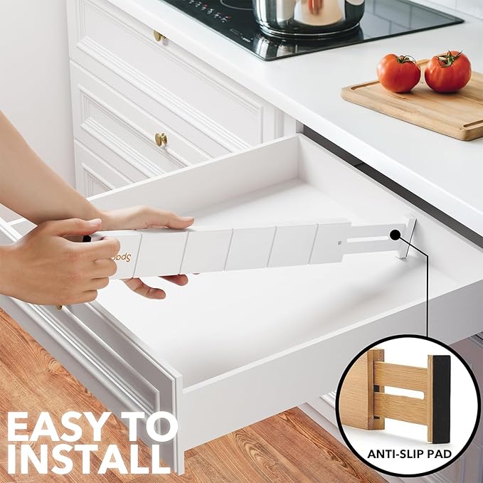 SpaceAid Bamboo Drawer Dividers - Image 6