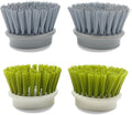 Palm Brush Refills, Dish Brush Replacement Head, 4 Pack by UGWKivd