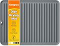Songrey 16" x 12" Silicone Dish Drying Mat, Kitchen Counter Drying Pad by Unknown
